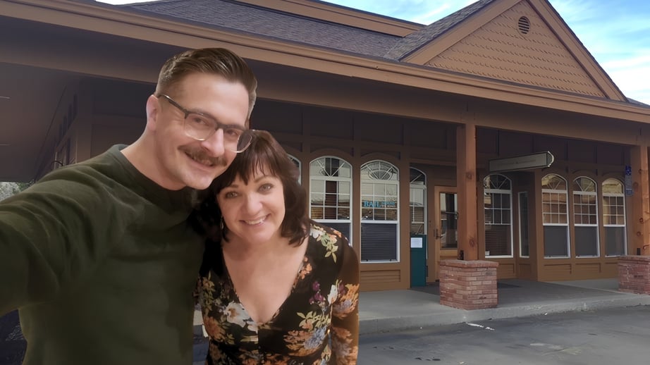 Melissa and Scott at the Truckee Bail House