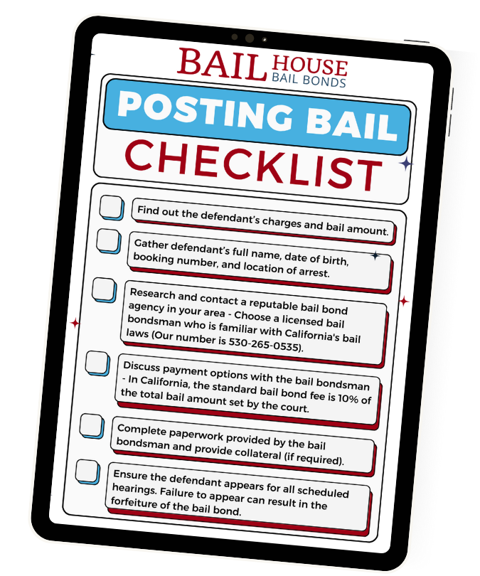 Posting Bail Checklist Mockup